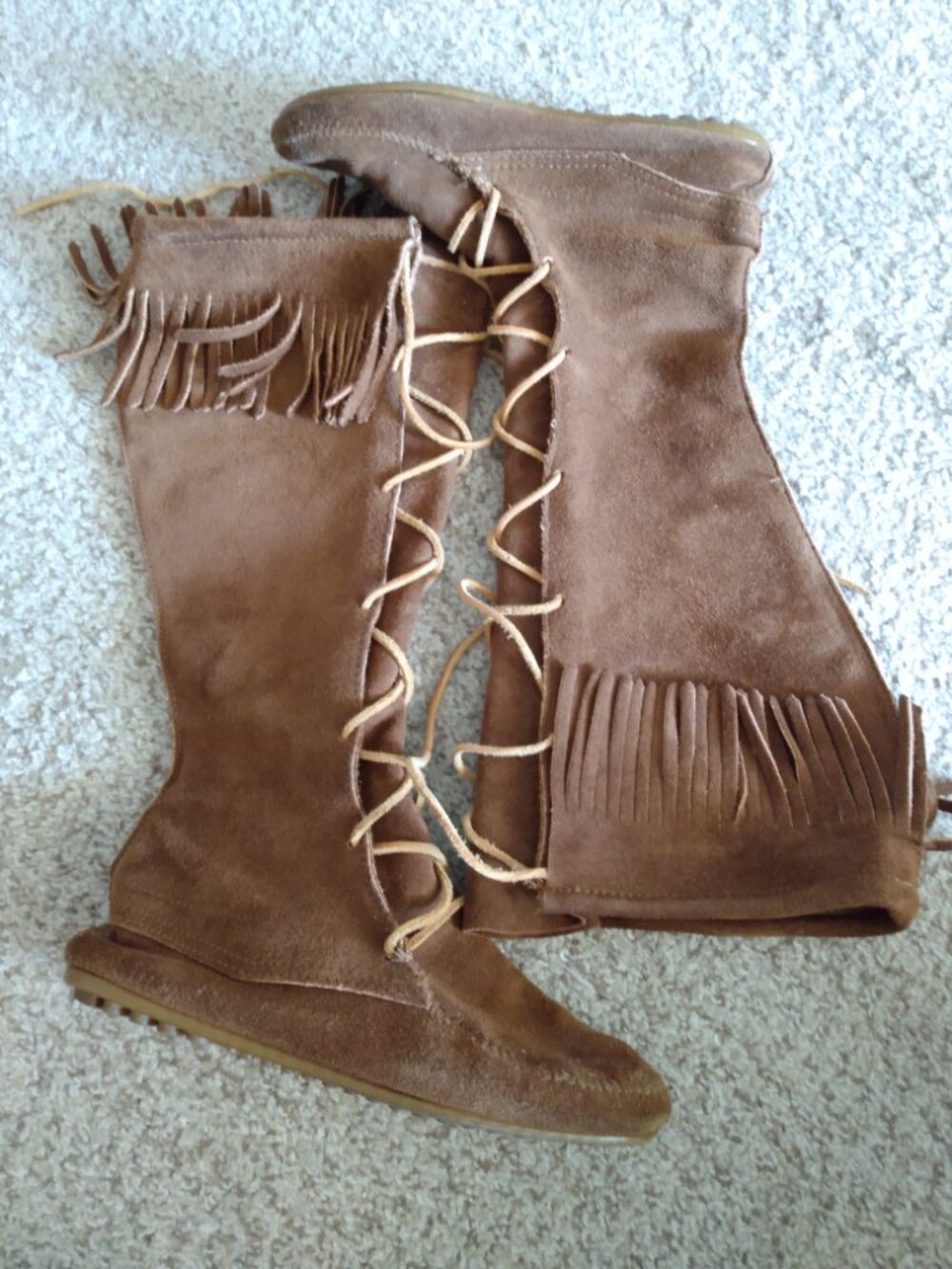 Minnetonka Lace Up Moccasins - Picture 2 of 3